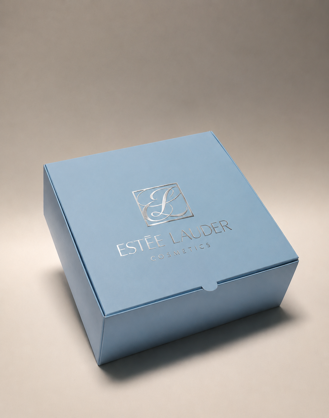 Caja Baul en Cartulina Color Aul de 19x19x7