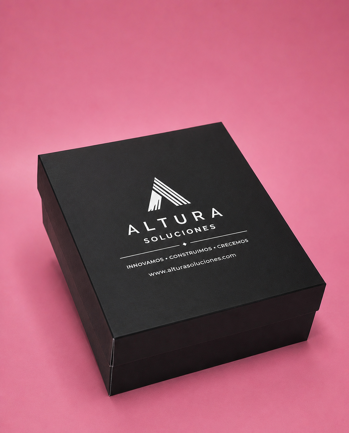 Caja Tapa y Base en Cartulina Negra de 20x15x5