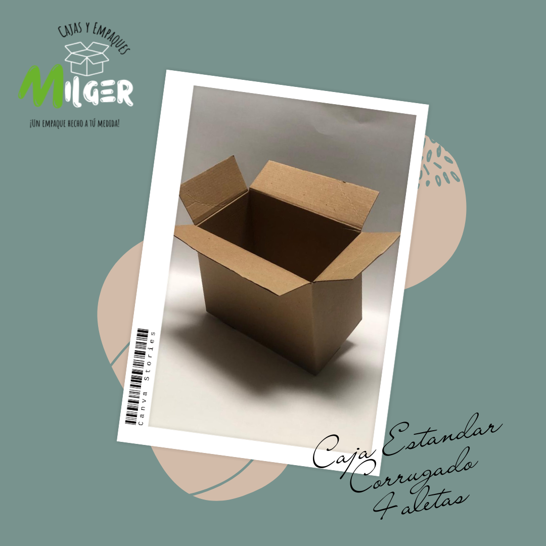 Caja Estandar en Corrugado 4 Aletas