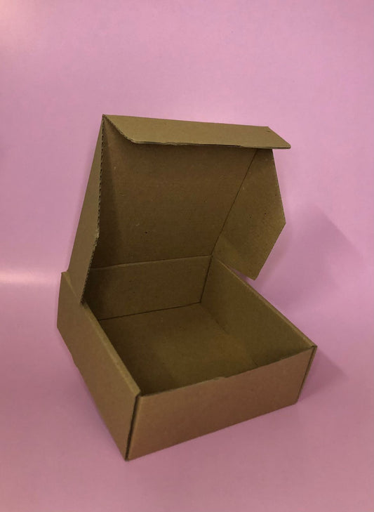 Caja Baul en Microcorrugado Cafe Cafe 16x16x6