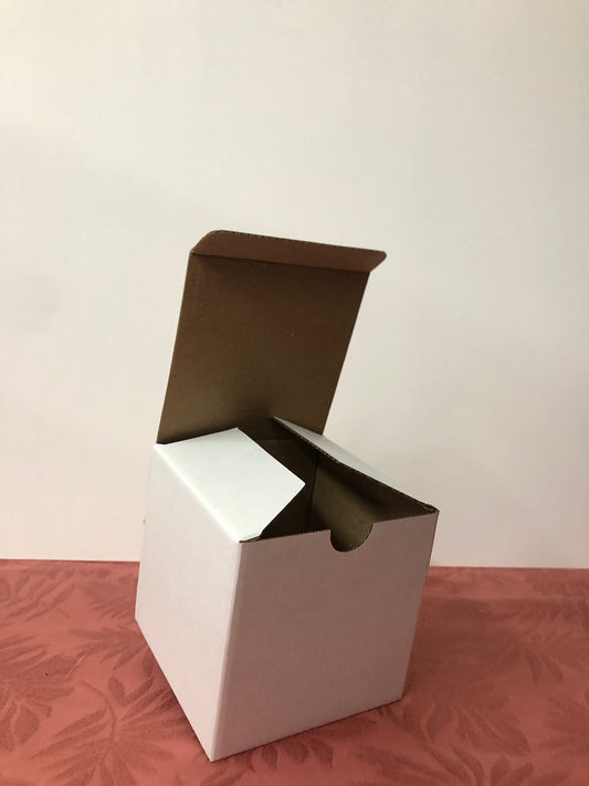Caja Mug en Microcorrugado Blanco Cafe