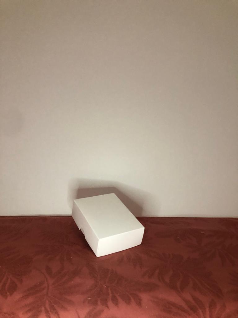 Caja Baul Tapa y Base Blanca de 9x7x3