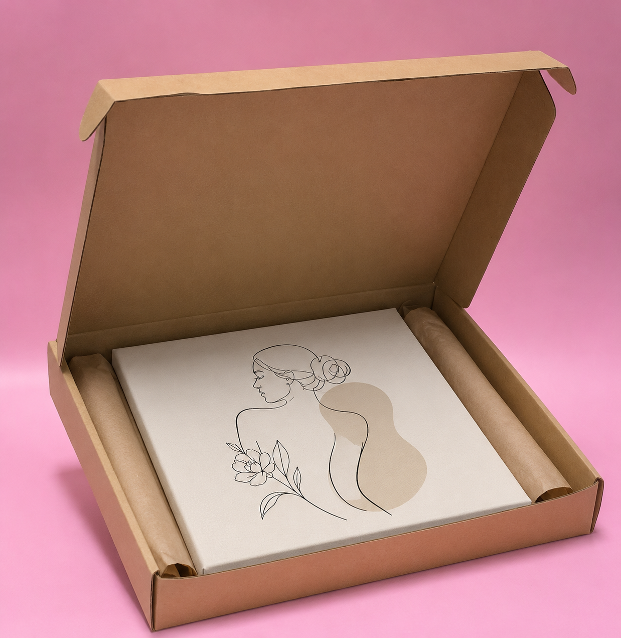 Caja Baul en Microcorrugado Cafe Cafe de 30x25x4