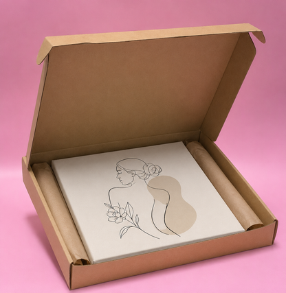 Caja Baul en Microcorrugado Cafe Cafe de 30x25x4