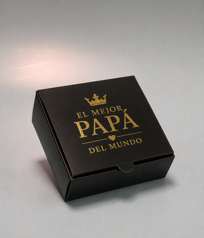 Caja Baul en Cartulina Negra de 10x10x3