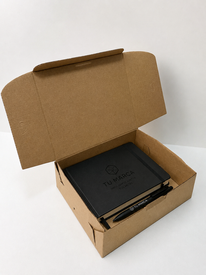 Caja Baul cierre Torta de 19x16x7 en Microcorrugado Cafe Cafe