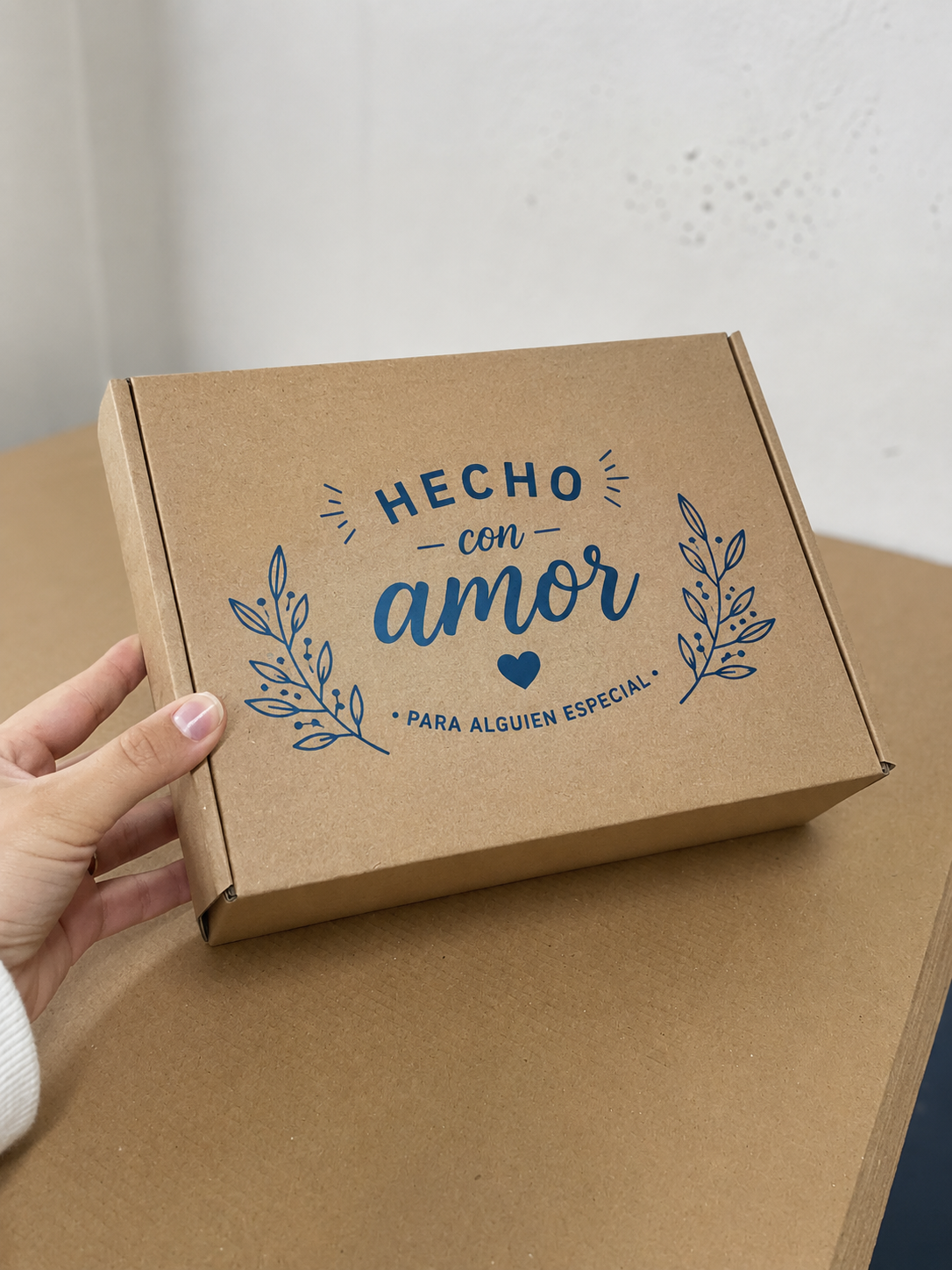 Caja Baul en Microcorrugado Cafe Cafe de 22x18x8