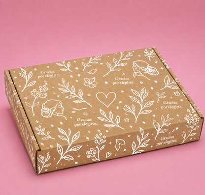 Caja Baul en Microcorrugado Cafe Cafe de 30x25x4
