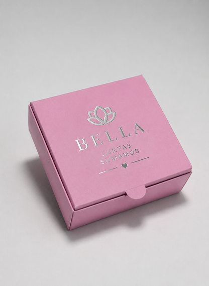 Caja Baul en Cartulina Rosada 10x10x3