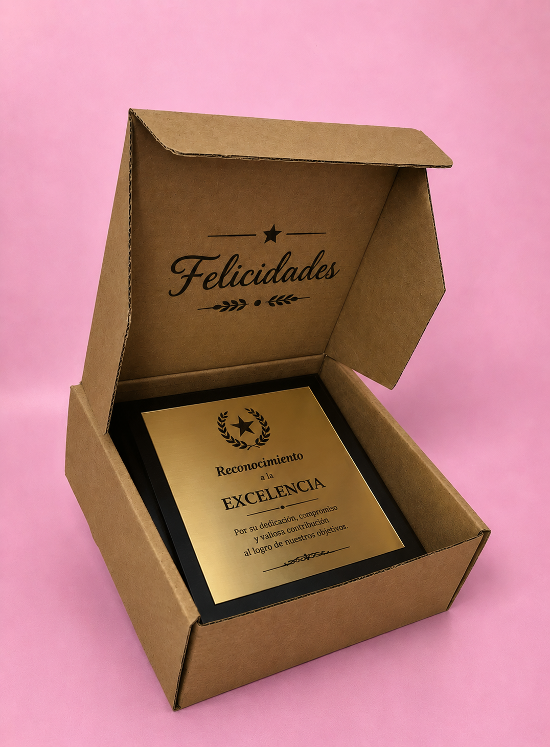 Caja Baul en Microcorrugado Cafe Cafe 16x16x6