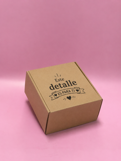 Caja Baul en Microcorrugado Cafe Cafe de 18x18x9