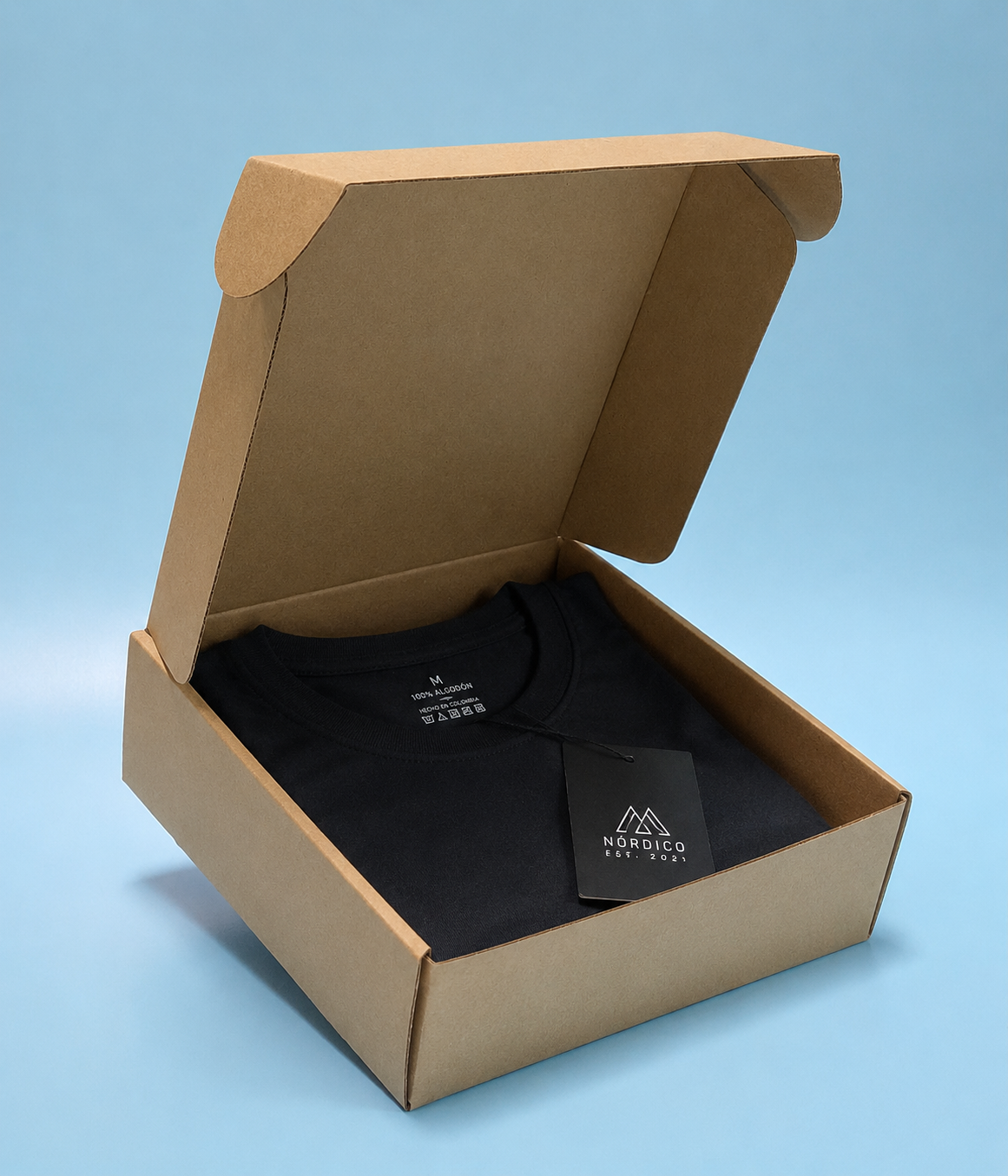 Caja Baul en Microcorrugado Cafe Cafe de 20x20x6