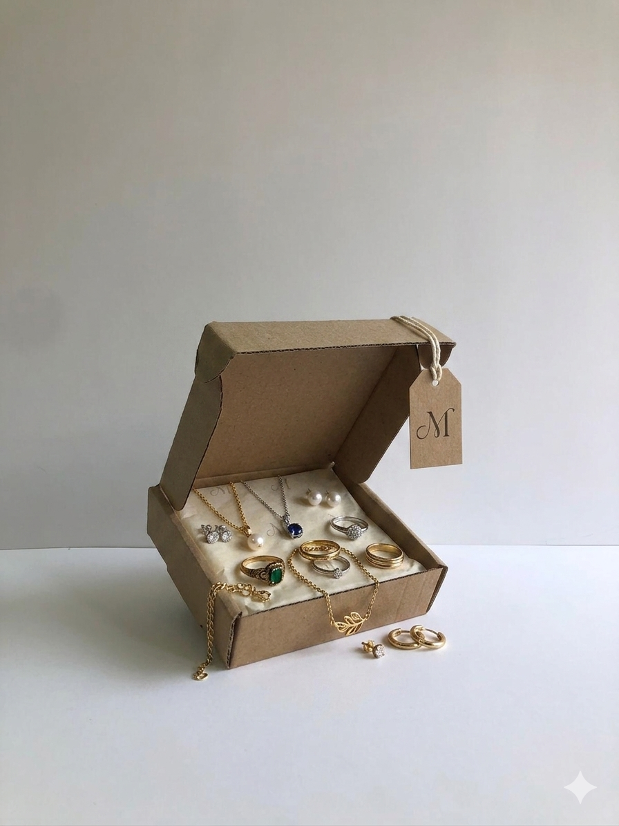 Caja Baul en Microcorrugado Cafe cafe 11x10x3