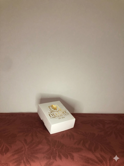 Caja Baul Tapa y Base Blanca de 9x7x3