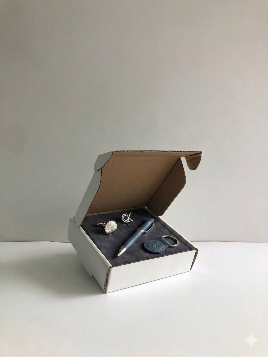 Caja Baul en Microcorrugado Blanco Cafe 11x10x3