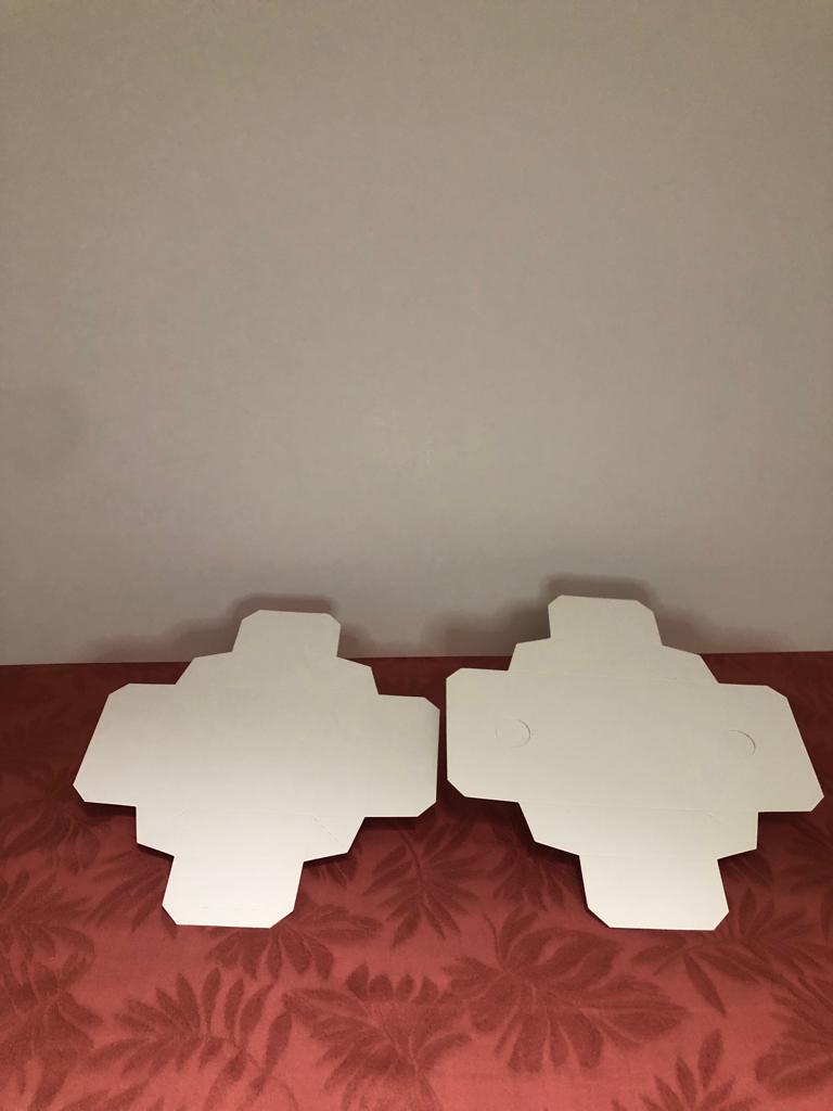 Caja Baul Tapa y Base Blanca de 9x7x3