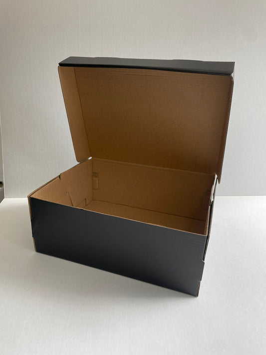 Caja Baul en Microcorrugado Negro-Cafe de 26x20x10