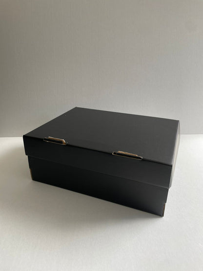 Caja Baul en Microcorrugado Negro-Cafe de 26x20x10