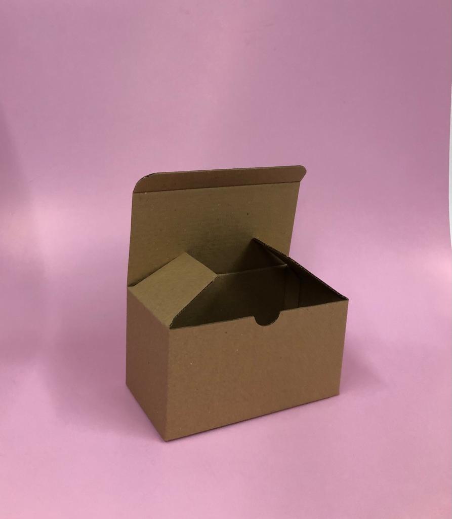 Caja Tapa Frontal en Microcorrugado Cafe Cafe 15x8x8