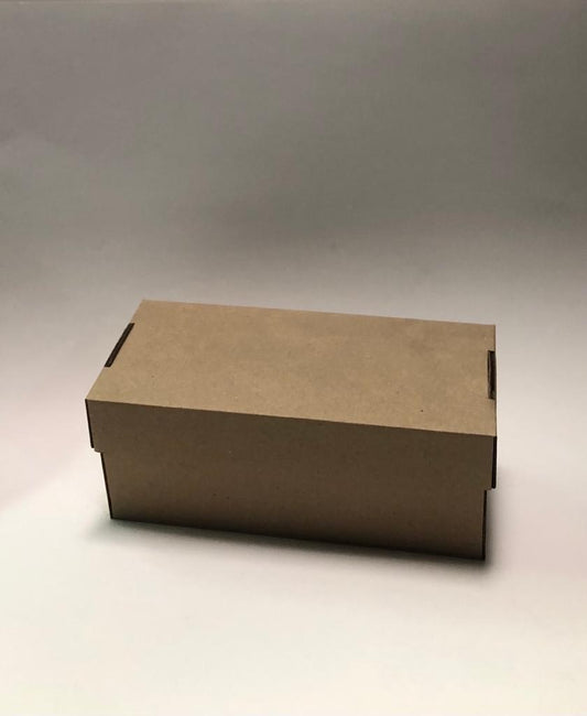 Caja Tapa y Base en Cartón Microcorrugado Café/Café 25x11x10 cm