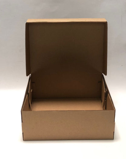 Caja Baul Tapa Plegable en Microcorrugado Cafe Cafe de 26x20x10
