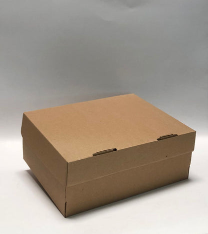 Caja Baul Tapa Plegable en Microcorrugado Cafe Cafe de 26x20x10