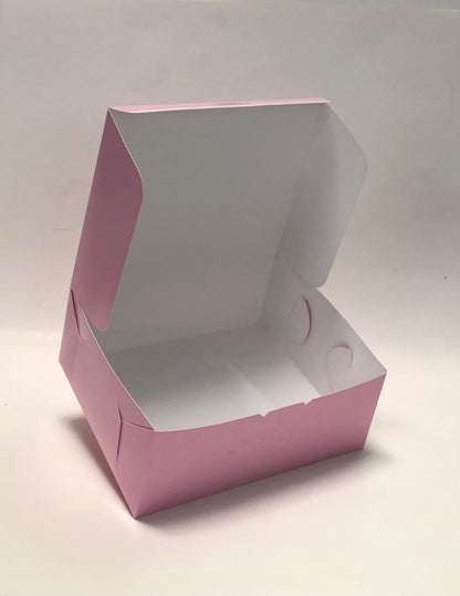 Caja Baul Tipo Torta Rosada de 19x16x7
