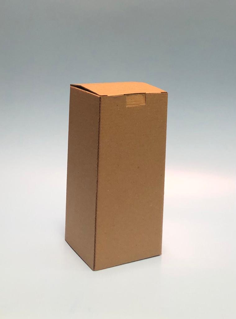 Caja Tapa Frontal en Microcorrugado Cafe Cafe 10x10x25
