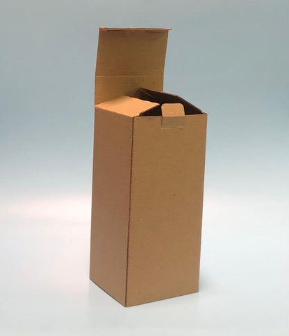Caja Tapa Frontal en Microcorrugado Cafe Cafe 10x10x25