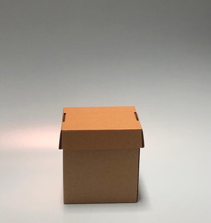 Caja Tapa y Base en Microcorrugado Cafe Cafe 10x10x10