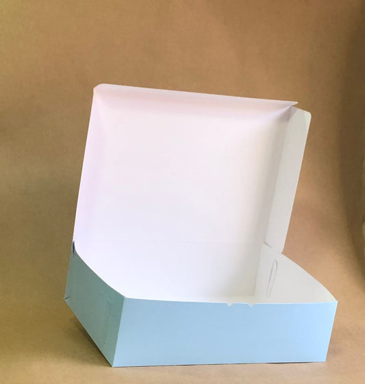Caja Baul tipo Torta en Cartulina Color 31x22x9