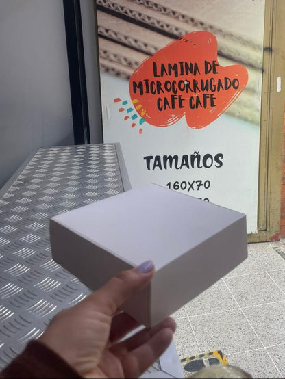 Caja Baul en Cartulina Blanca 12x12x5