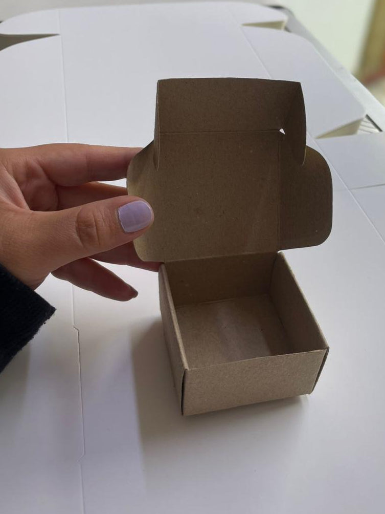 Caja Baul en Cartulina Kraf de 6.5x6.5x3.5